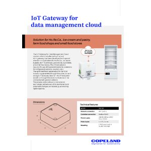 IoT gateway for data management cloud