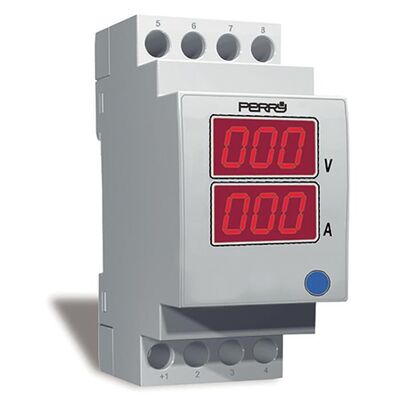 AMMETER AND VOLTMETER FOR ALTERNATE CURRENT MEASUREMENTS 2DIN