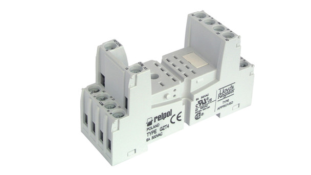 Relay GZT4  4-poles, 2 moduls white