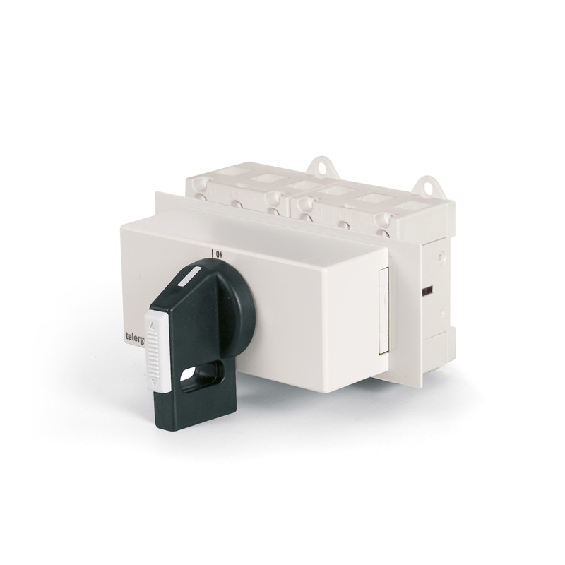Switch DIN Rail 8P with direct DIN black handle