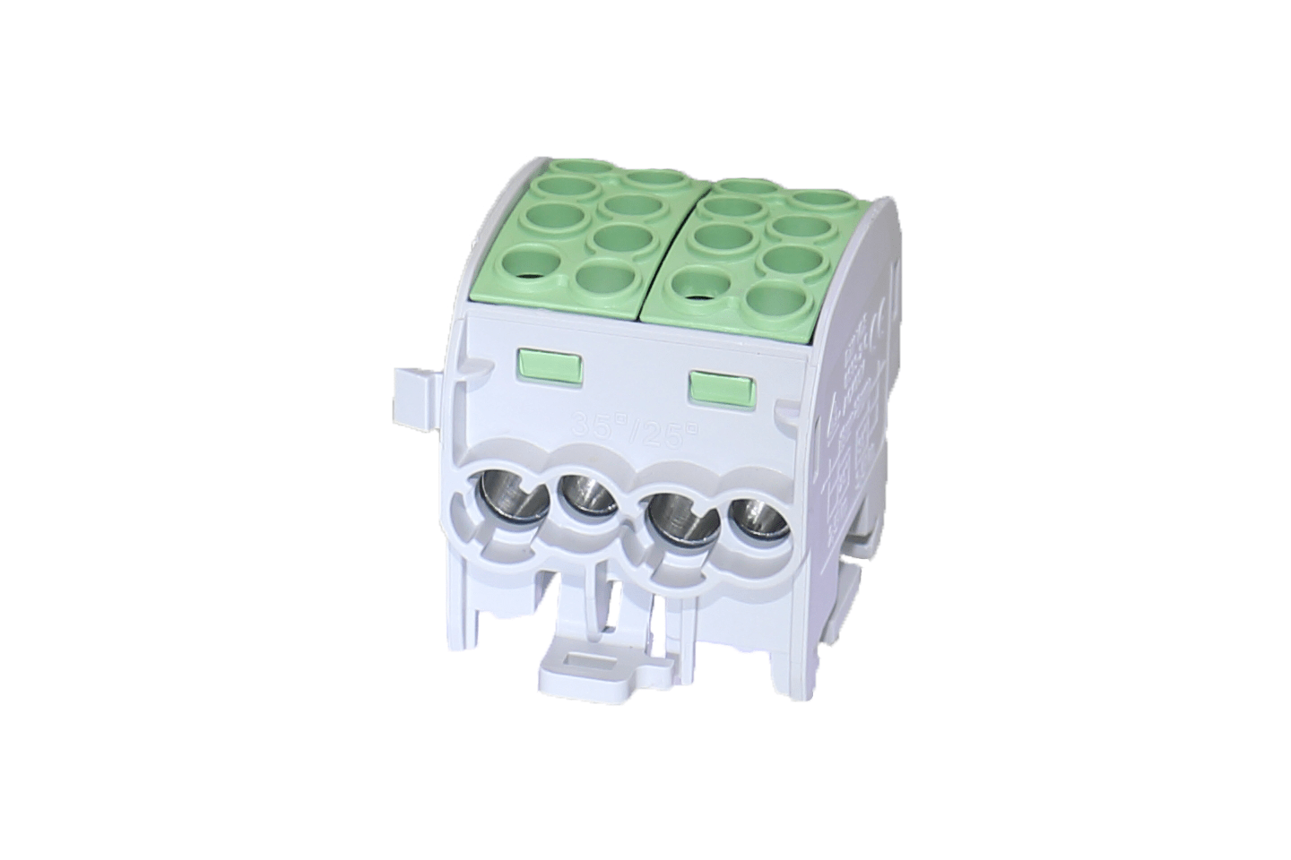 HLAK 35D 1-pole (double block) 1P Green 4 x 35 mm² 4 x 25 mm²