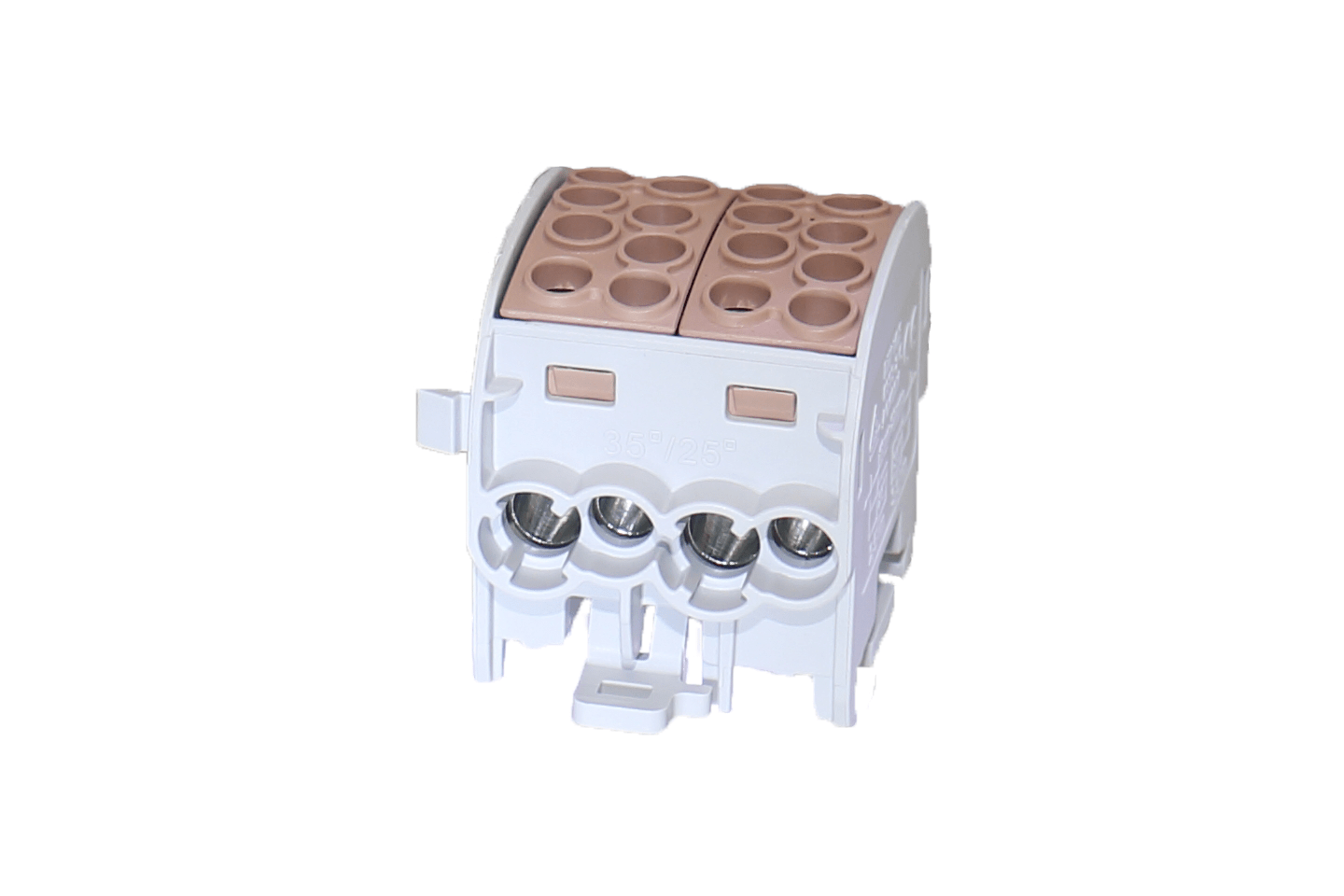 HLAK 35D 1-pole (double block) 1P Brown 4 x 35 mm² 4 x 25 mm²