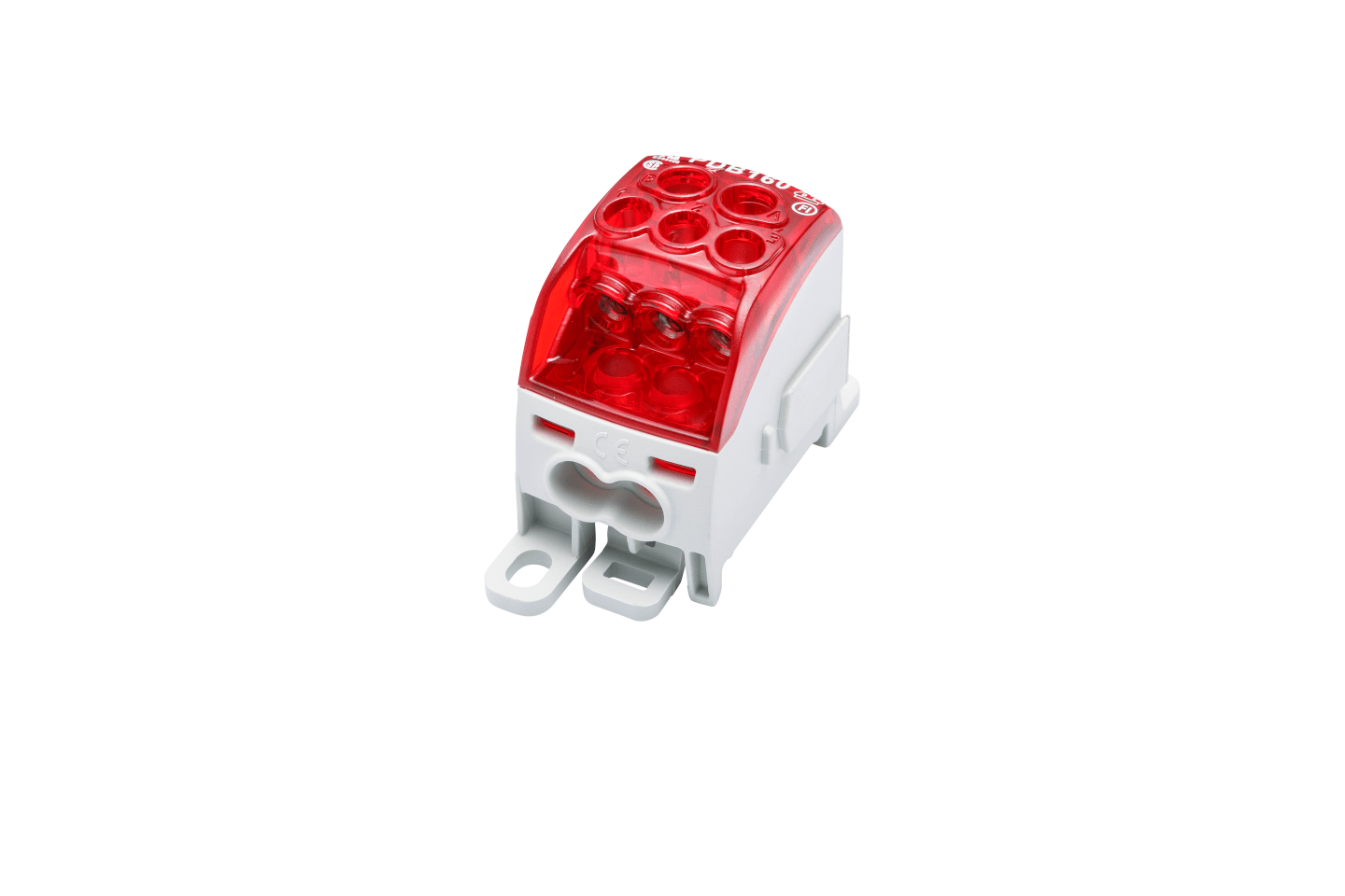 PDB 160 1P Red 3 x 1,5 - 10 mm², 2 x 1,5 - 16 mm² 1 x 2,5 - 25 mm²