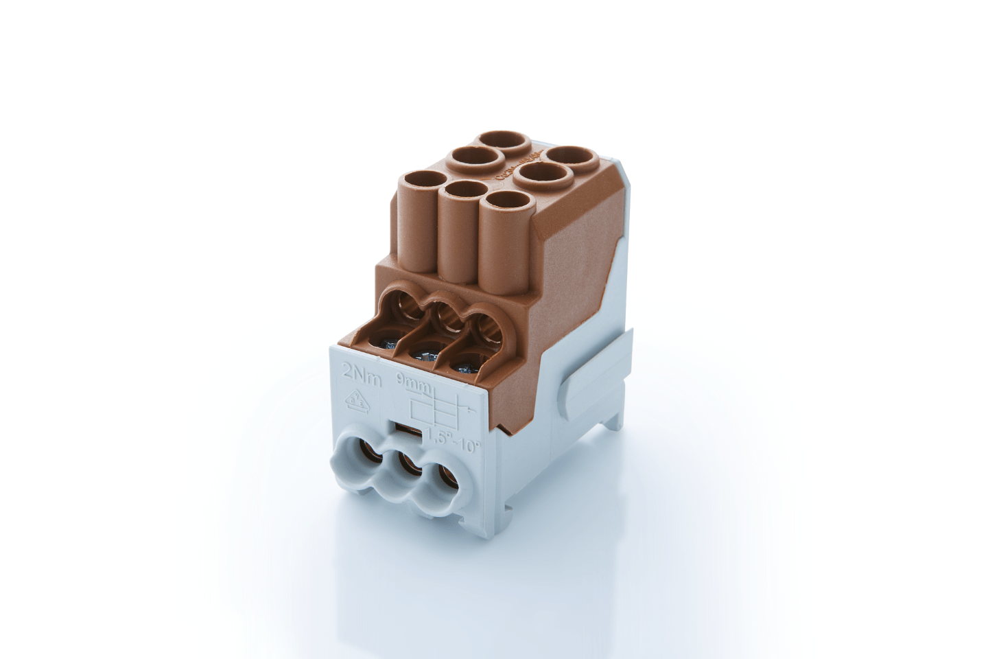 UVB 100 1-pole for AL and CU-conductors 1P Brown 2,5 mm² - 25 mm² 1,5 mm² - 10 mm²