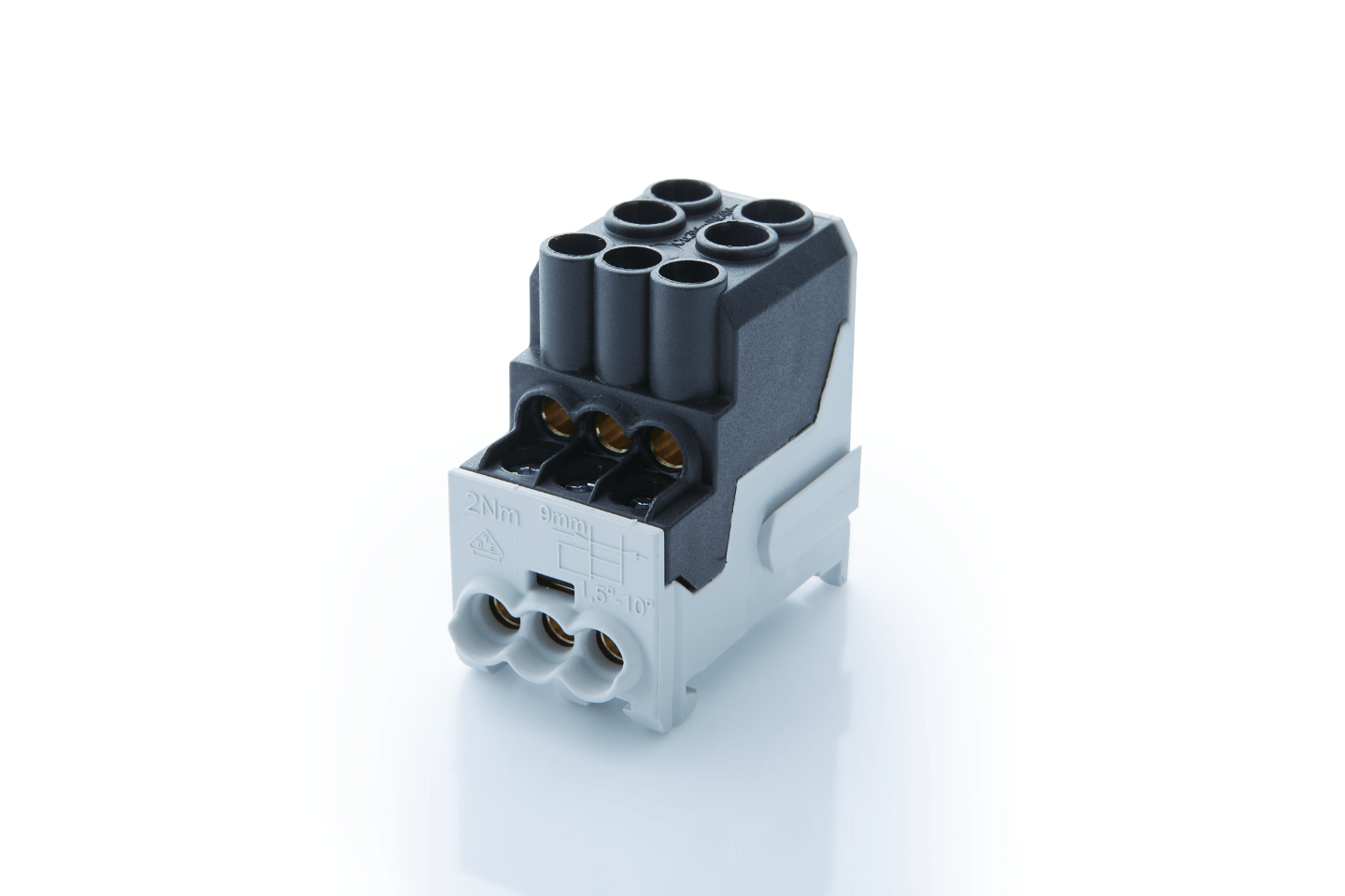 UVB 100 1-pole for AL and CU-conductors 1P Black 2,5 mm² - 25 mm² 1,5 mm² - 10 mm²
