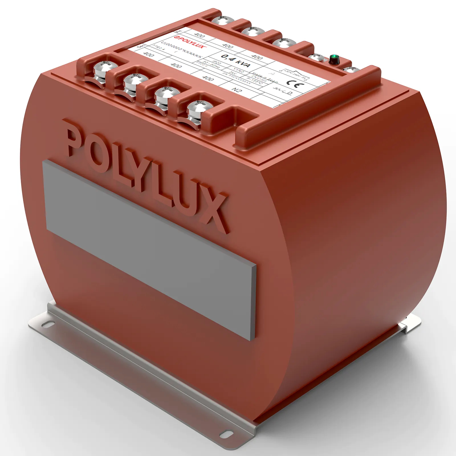 Three-phase cast resin isolation transformer IP-20 2-2,5 kVA I/400 V O/400 V+N Yyn0