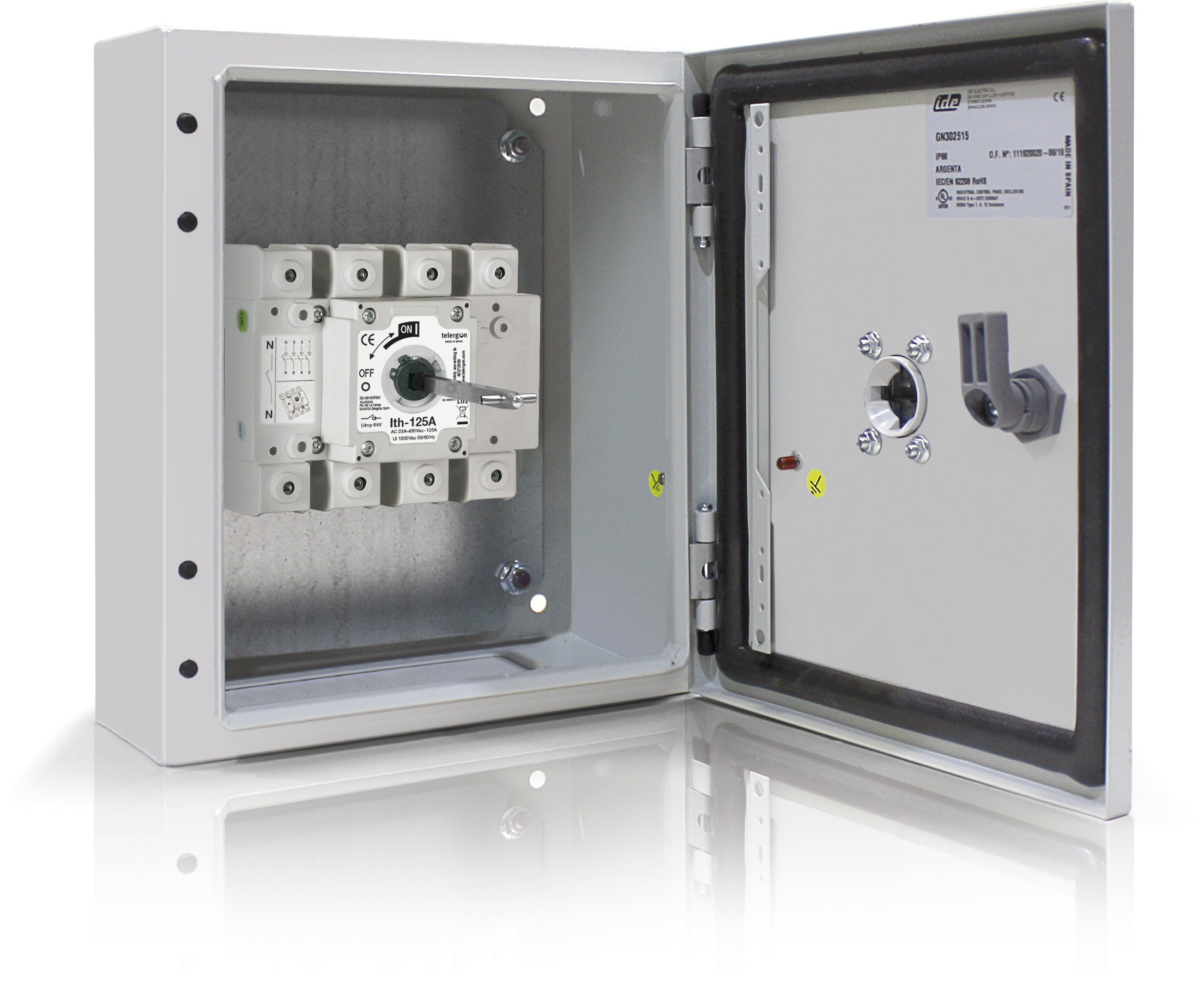 Switch in metallic enclosure S5 3P+N 125-200A
