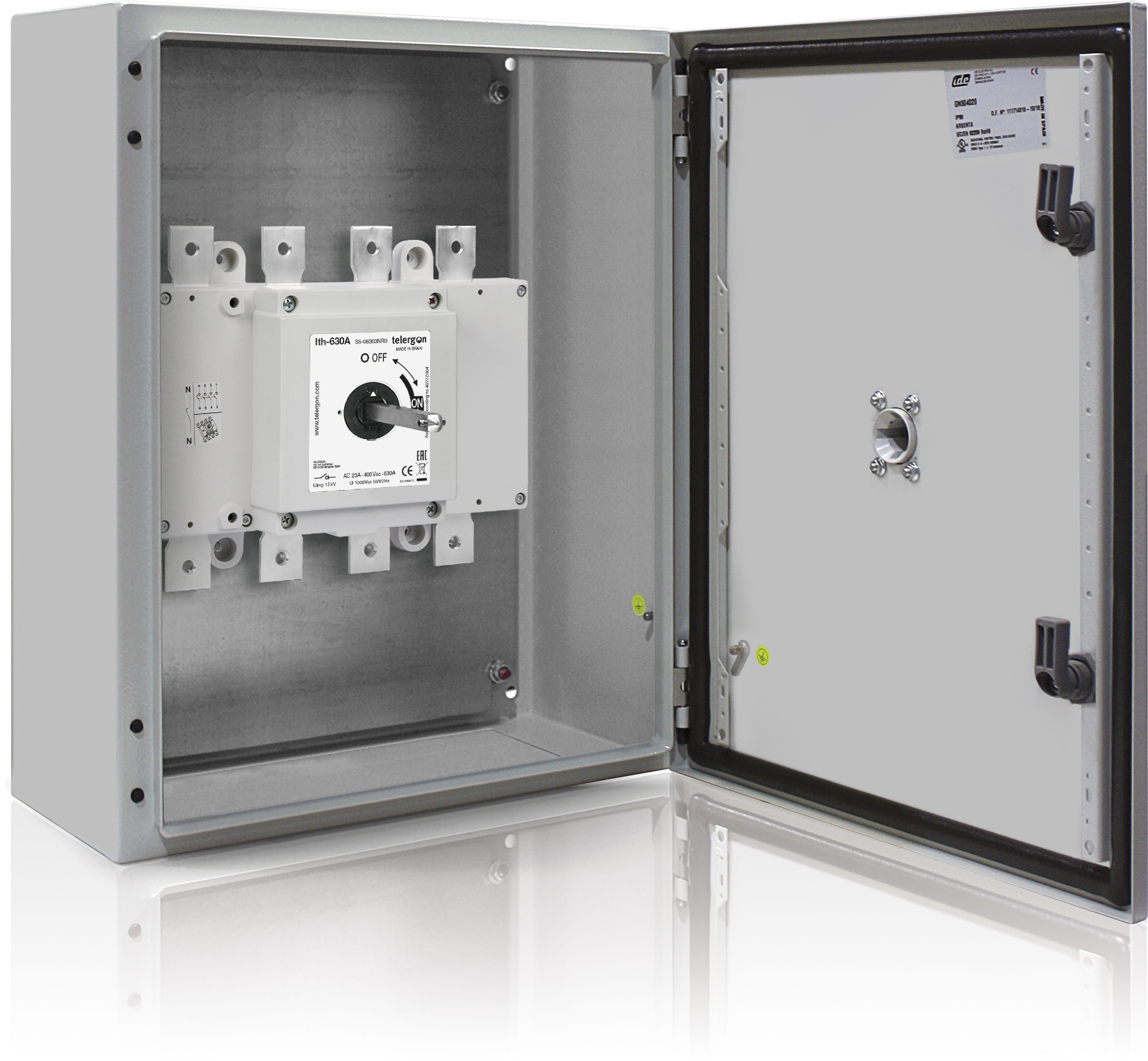 Switch in metallic enclosure S5 3P+N 400-630A