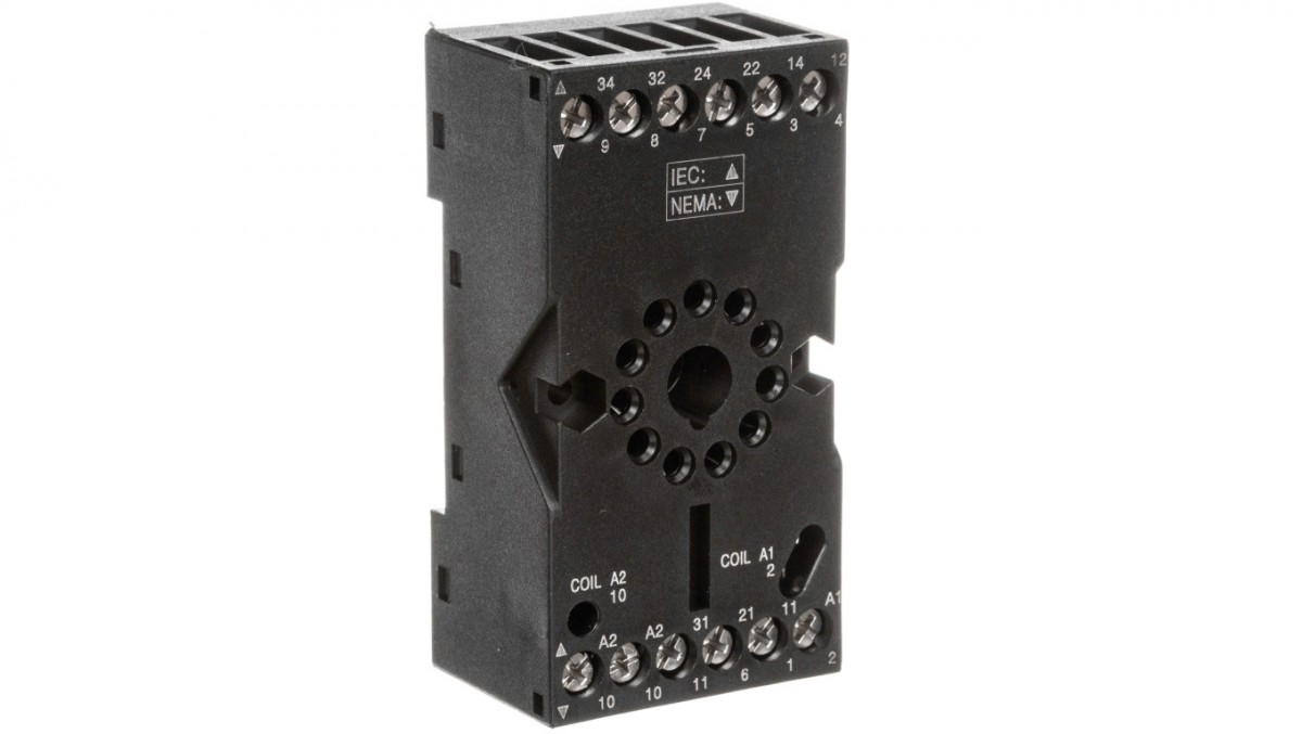 Plug in socket, 11-poles, GPZ11, black