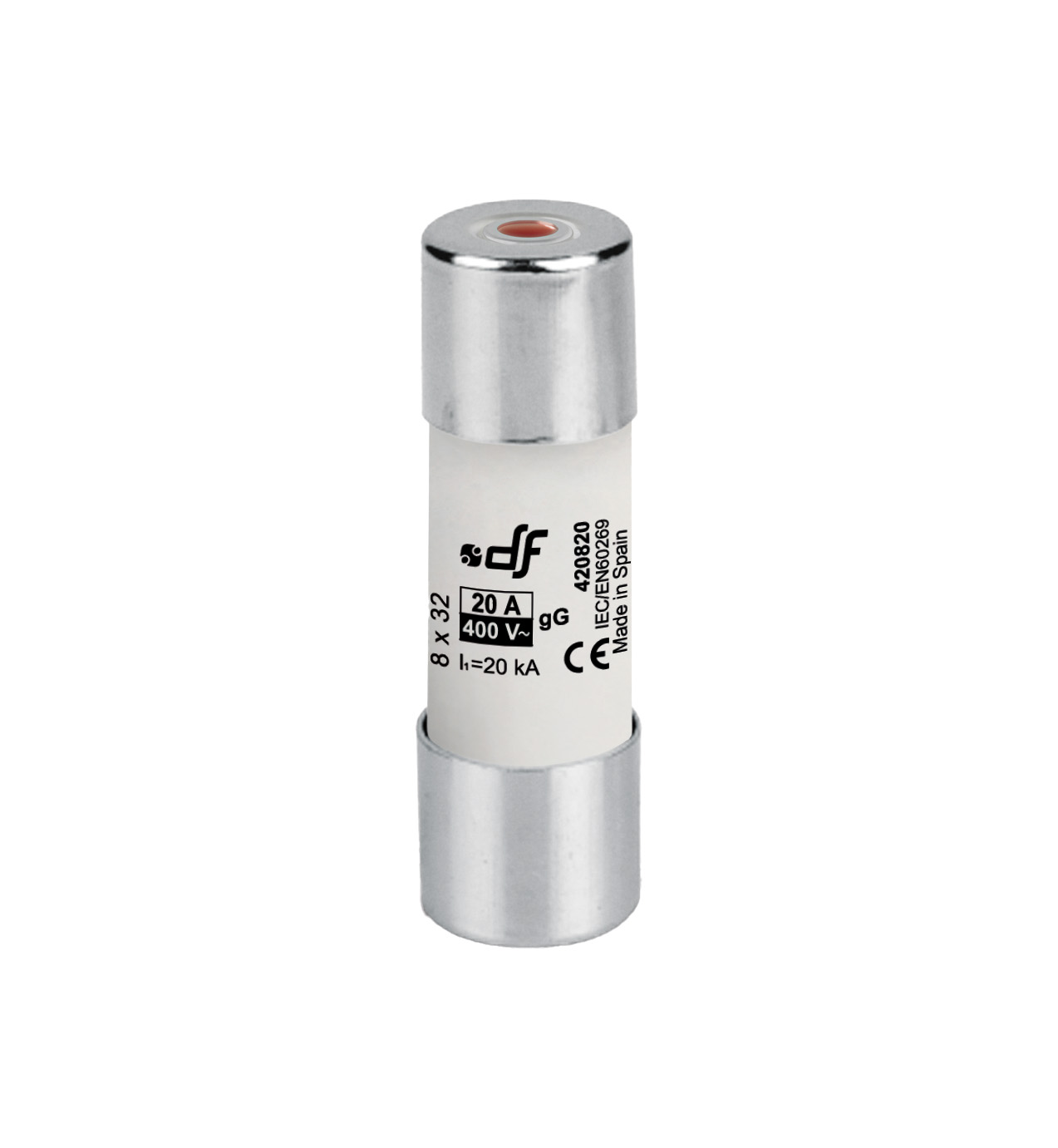  Cylindrical fuses gG 8x32 with indicator