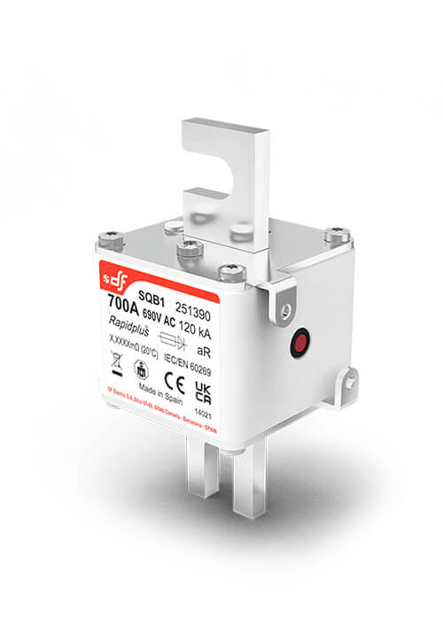 Semiconductor High Speed fuses SQB1 aR  690V Blade contact 80mm