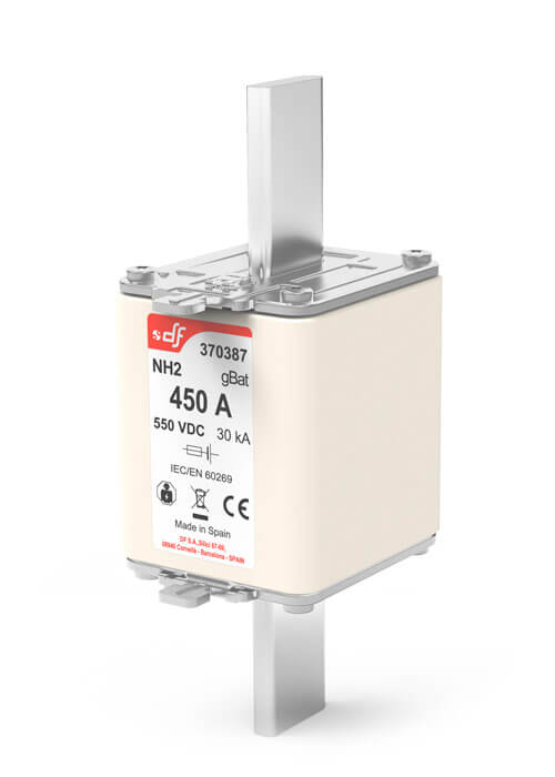  fuses NH2 gBat 550 VDC for battery storage protection