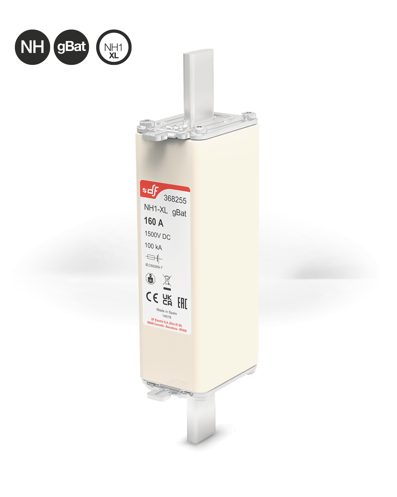 FUSE NH1-XL gBat 1500V DC for battery storage protection