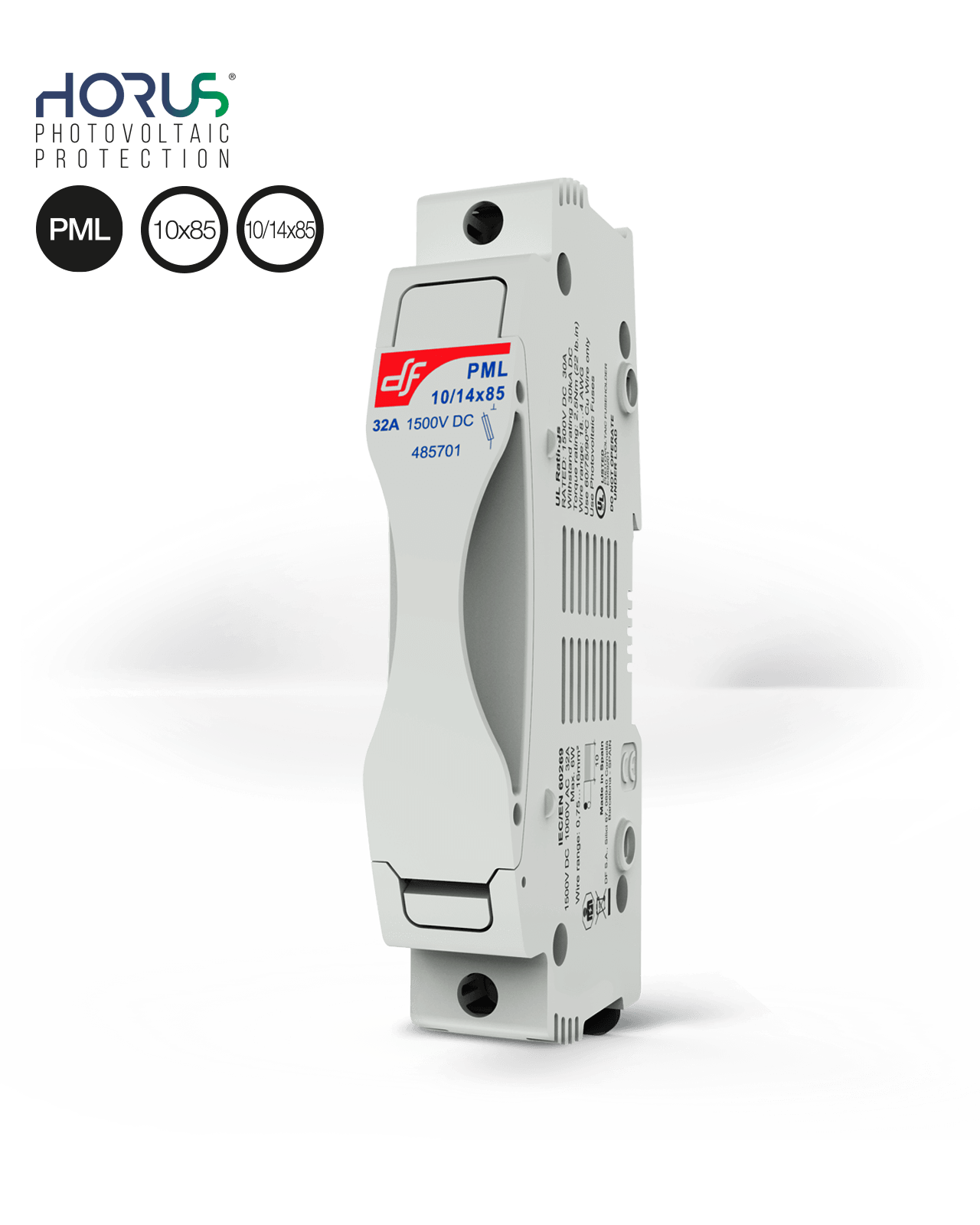 Fuse holder PML 10/14x85 1500V DC for Photovoltaic Applications