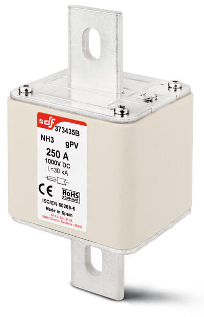 FUSES NH3 gPV 1000VDC bolted blade contact
