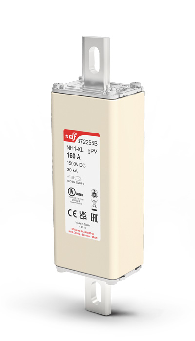 FUSES NH1 XL gPV 1500 VDC bolted blade contact
