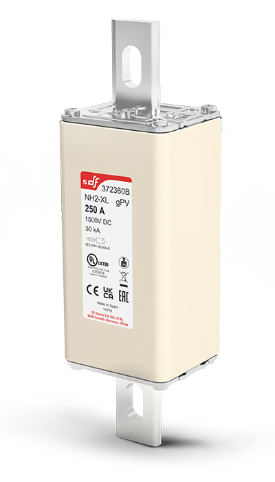 FUSES NH2 XL gPV 1500 VDC bolted blade contact