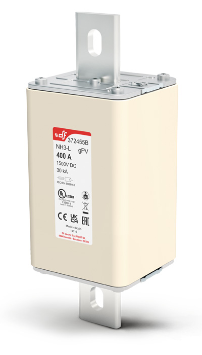 FUSES NH3 L gPV 1500 VDC bolted blade contact