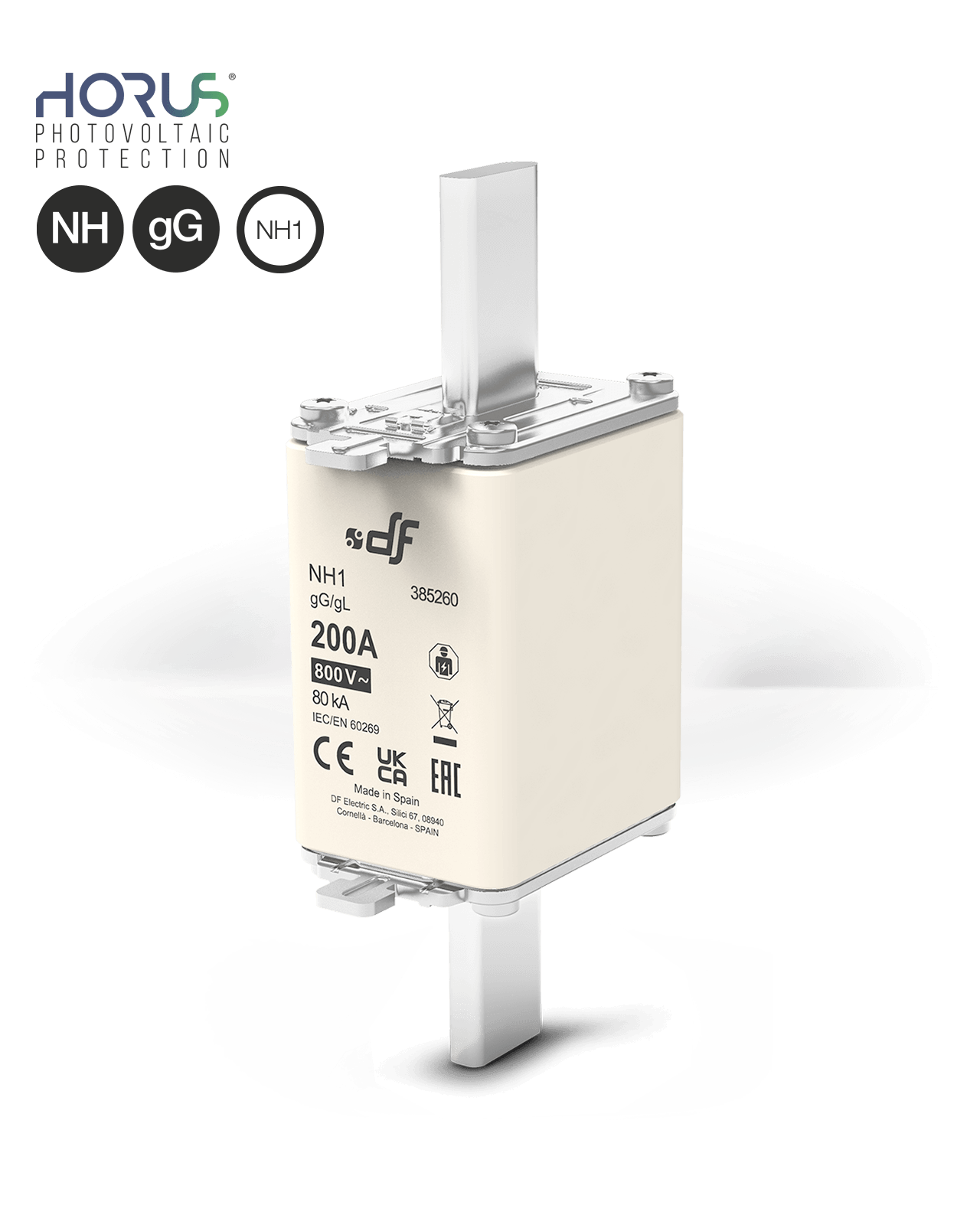 FUSE NH1 gG 800 VAC