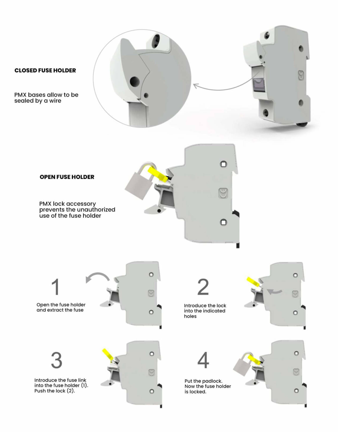 Lock accessory PMX-8/10/CC 