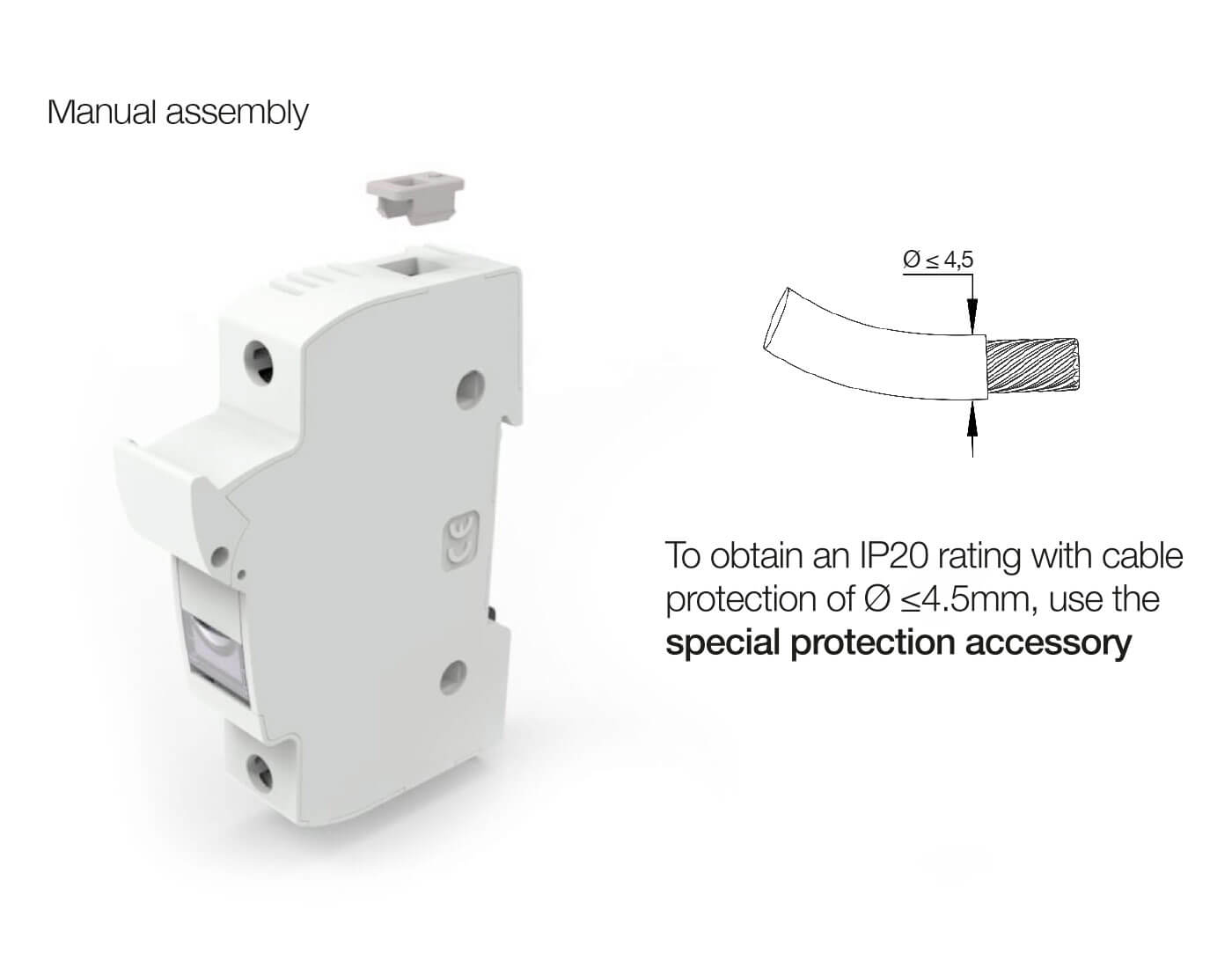 SPECIAL IP20 PROTECTION ACCESSORY