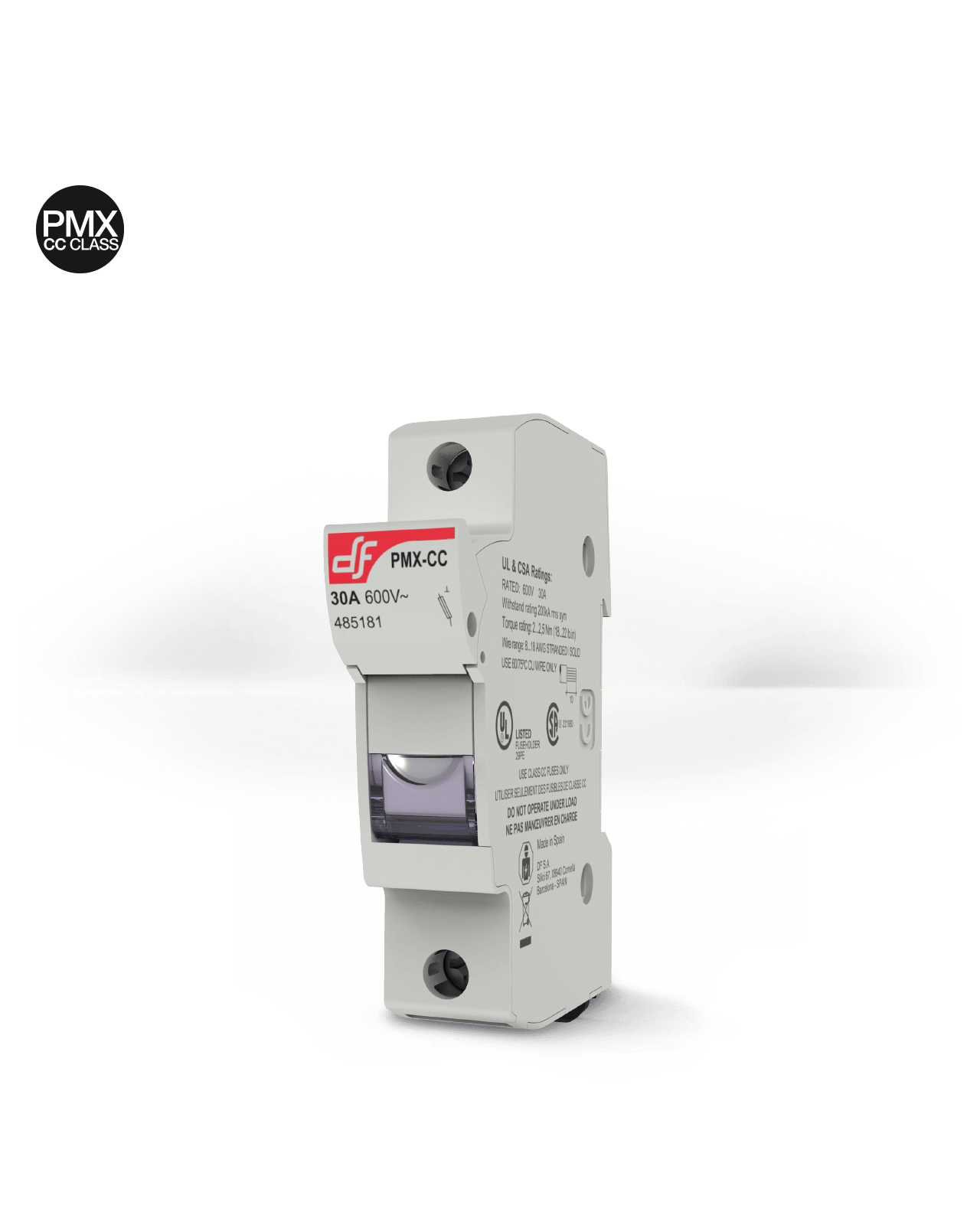  Fuse holder PMX Class CC 10X38