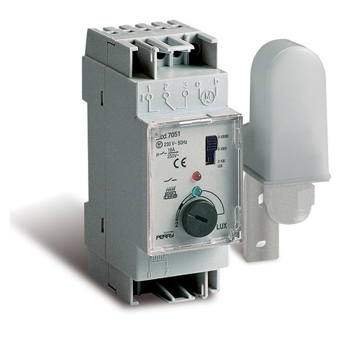 PHOTOCELL LIGHTING CONTROL SWITCH WITH ADJUSTMENT 2-10.000LUX 2DIN