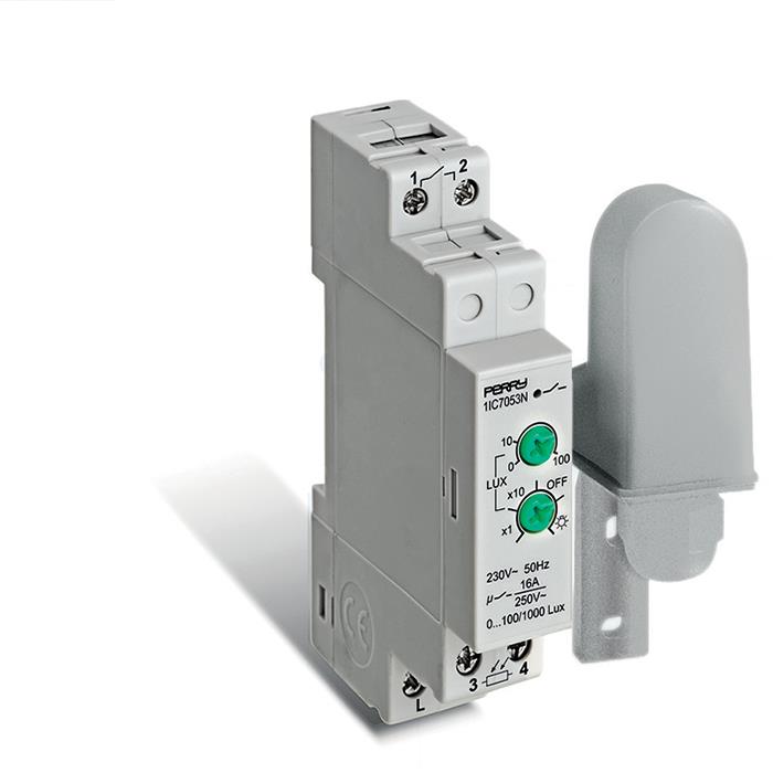 MODULAR PHOTOCELL LIGHTING CONTROL WITH SEPARATE PROBE 1 DIN