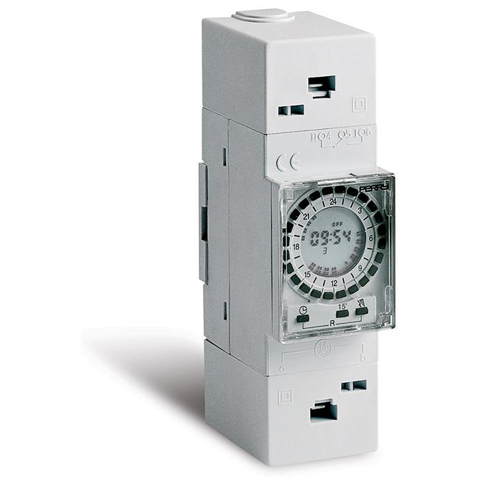 DIGITAL DAILY TIME SWITCH WITH TAPPETS AND DISPLAY 2 DIN