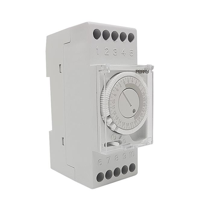 DAILY TIME SWITCH WITH TAPPETS WITHOUT CHARGE RESERVE 2 DIN