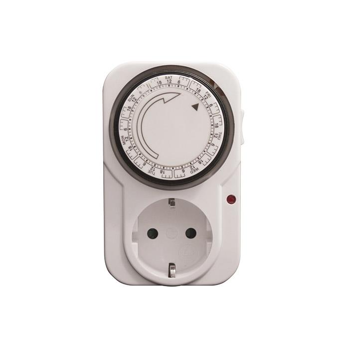 WEEKLY TIME SWITCH, PLUG/SOCKET SHUKO 16A