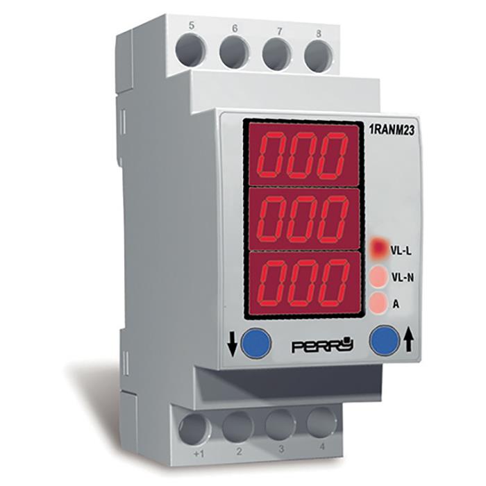 THREE-PHASE MULTIMETER 2 DIN