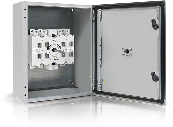 Changeover Switch in metallic enclosure CCF 3P+N 250-400A
