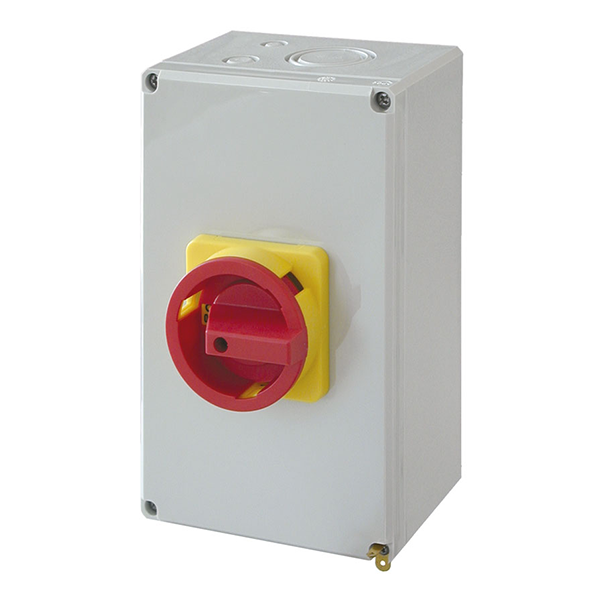 Changeover switch 4P Din Rail Din front