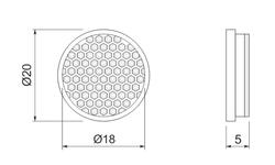 CT Round reflector