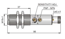 M12 90 cm Vinkel 90°
