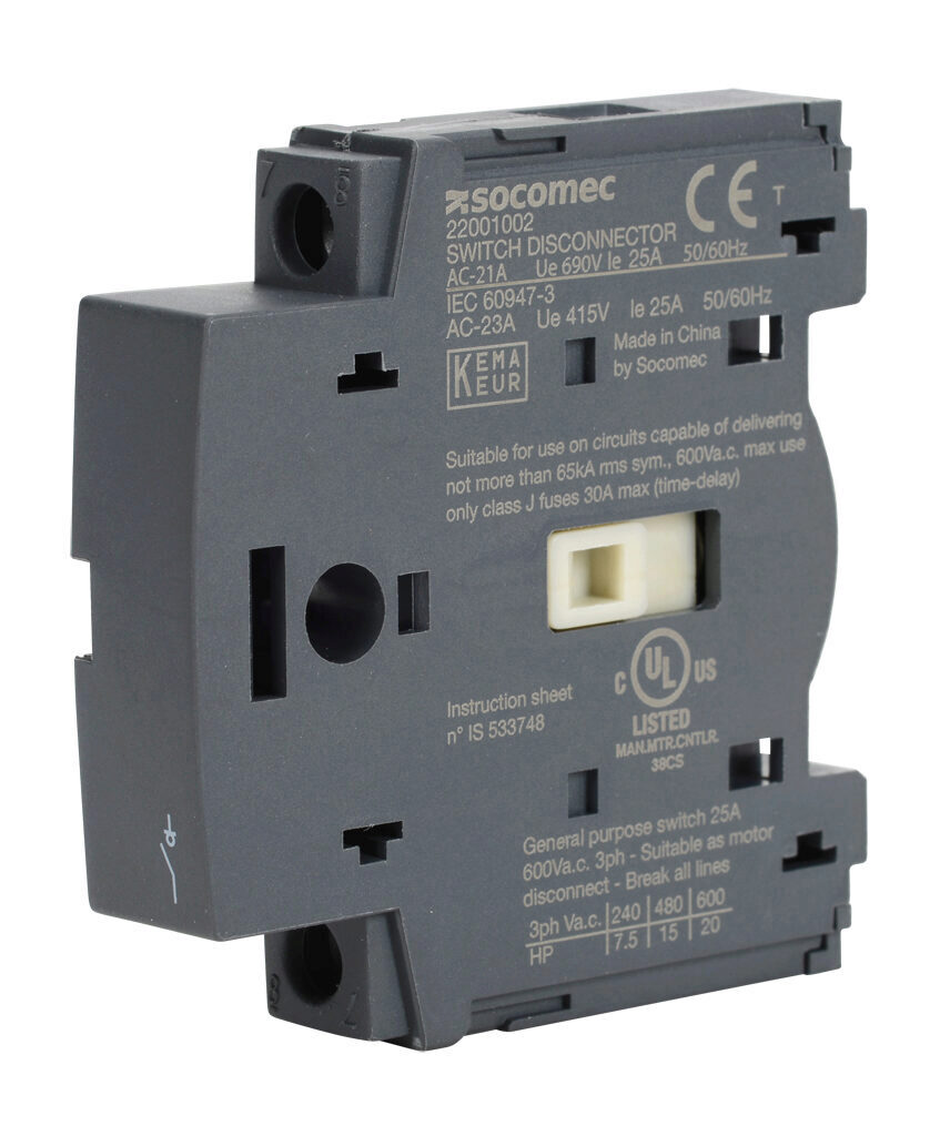 Switch Disconnector Auxiliary Switch for Use with Sirco M Disconnector