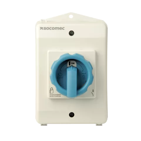 ENCLOSED COMO 4X63A BLUE/GREY HANDLE