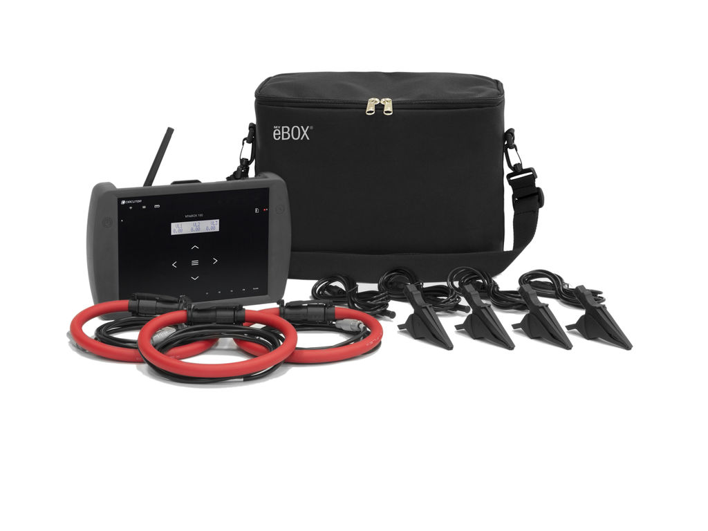 MYeBOX-150+3 FLEX-R45, Portable power analyzer with recording of quality events and transients