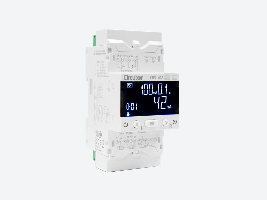 CBS-40A, Station with 4 programmable residual current relays, type A