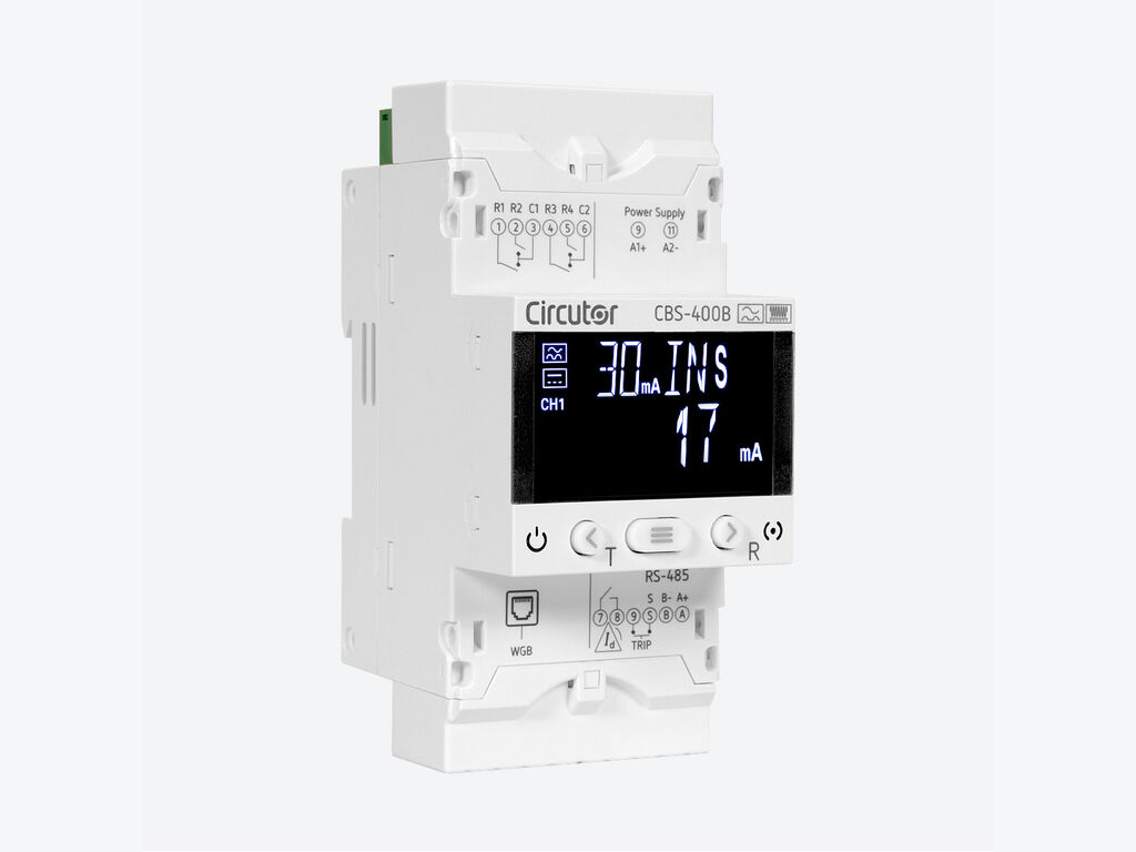 CBS-400B, Station with 4 programmable residual current relays, type B