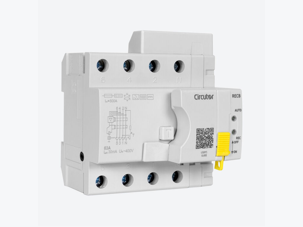 RECB-4P-63-300, RCCB with self-reclosing system, type B