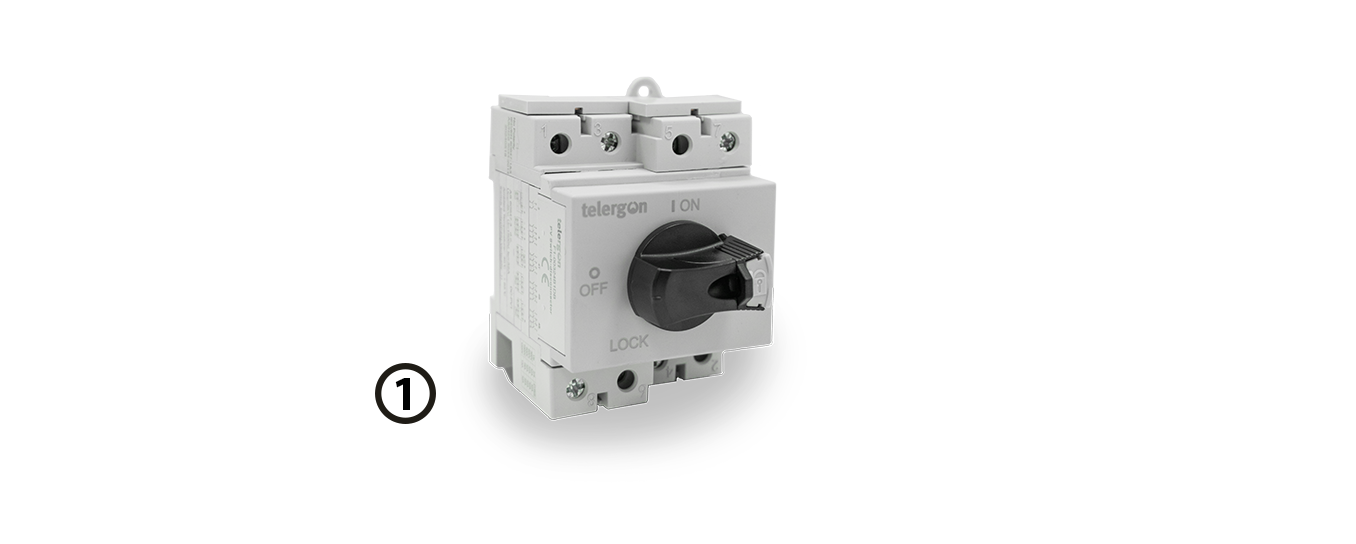 F1 Series DC Switch-Disconnector Padlock handle direct