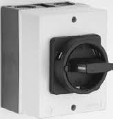 MAINSWITCH 3X40A ENCLOSED BL/GR