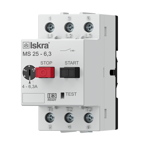 MOTOR PROTECTION SWITCHES MS25, 3-phase, with thermal and magnetic short-circuit release