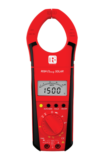 Rish SOLAR tangmeter, DC-spændingsmåling op til 1500V, AC-DC-strømmåling op til 1500A