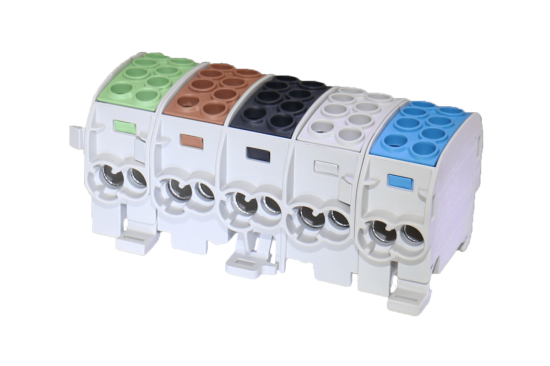 5P / Green/Brown/Black/Grey/Blue / 2 x 35 mm² / 2 x 25 mm²