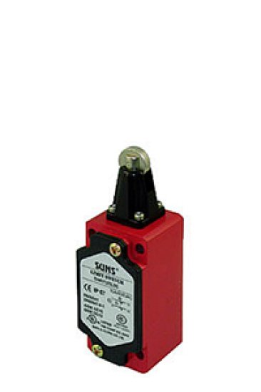 Limit switch with roller, metal housing