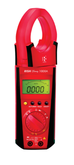 Rish ACDC tangmeter 1000A (med baggrundsbelysning)